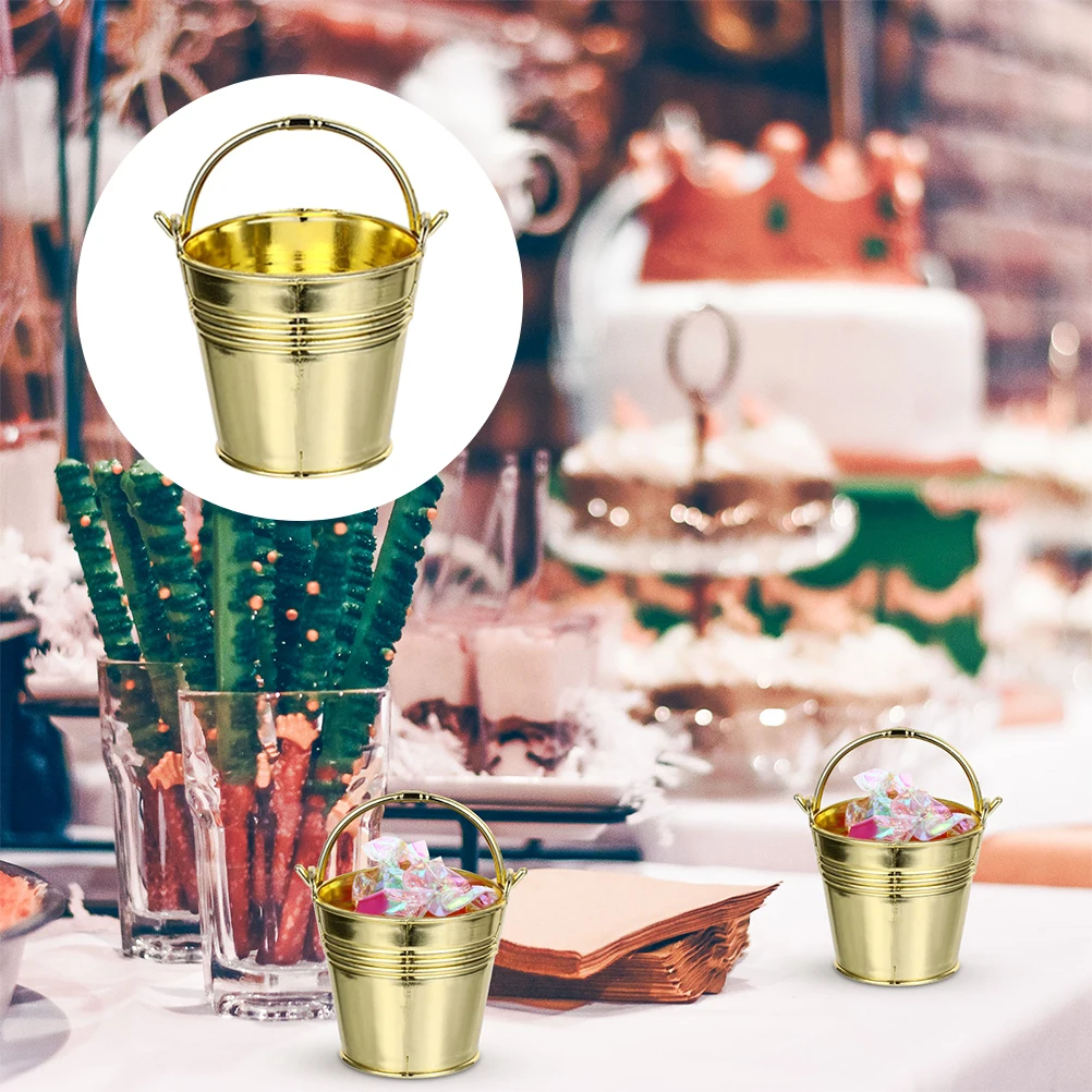 

10pcs Mini Snack Bucket Plastic Candy Buckets For Party Favors Storage Holder Festival Candy Container Treats Organizer