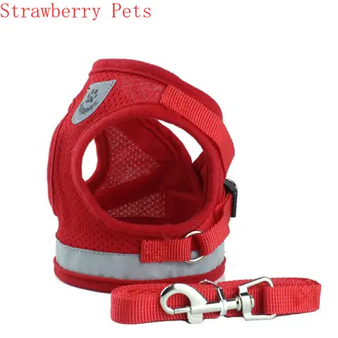 Reflective Mesh Pet Collar and Leash Set dogstory