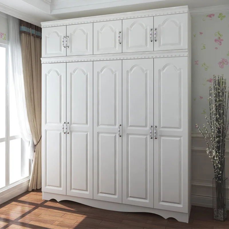 Wardrobe bedroom assembly simple wardrobe small apartment rental house solid wood storage wardrobe