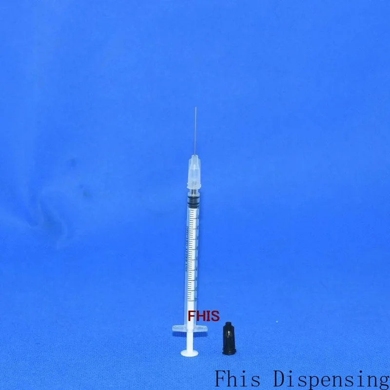 1ml/1cc Syringe Needle+27G 1 Inches Dispensing Needles Sealing Cap Pack of 10