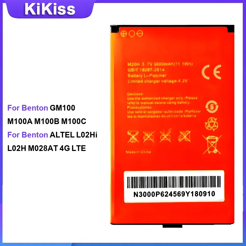 

Battery For Benton GM100 M100A M100B M100C ALTEL L02Hi L02H M028AT 4G LTE