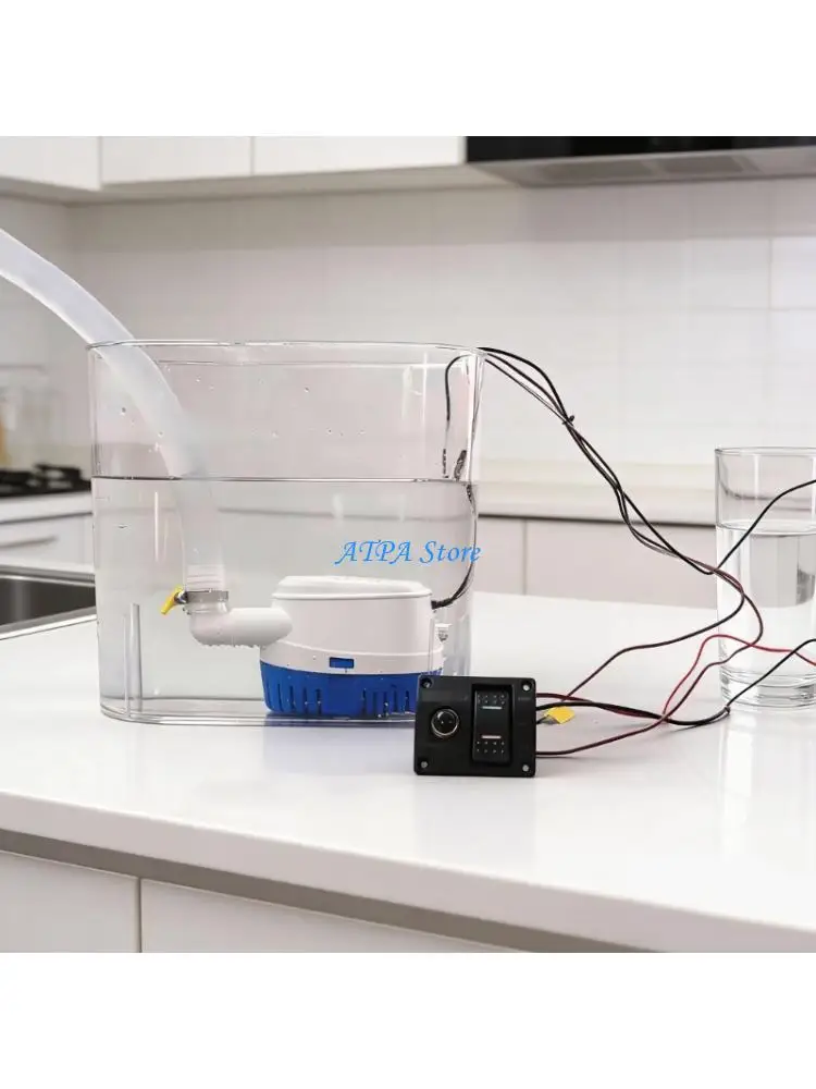 

U13C 12 В 24 В надежный самовсасывающий автоматический трюмный насос подходит для аварийного удаления воды на лодках, каяках,