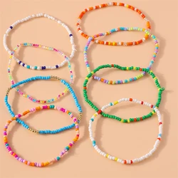 Bohemian Handmade Colorful Beads Anklet Summer Beach On Leg Foot Chain Bracelet Anklet Women Girls Holiday Jewelry Gifts