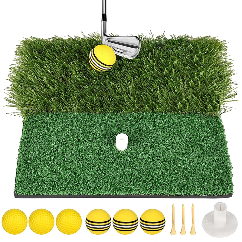 Golf Hitting Mat,Portable Golf Strike Mat With Antislip Rubber Base, Portable Golf Practice Mat For Outdoor/Indoor