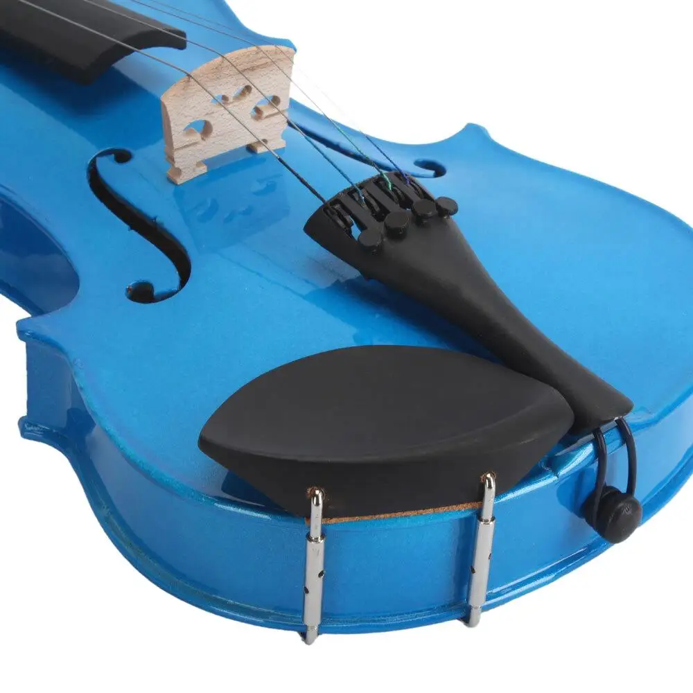 4/4 Acoustic Violin Case with Bow & Rosin - Dark Blue Protective Holder