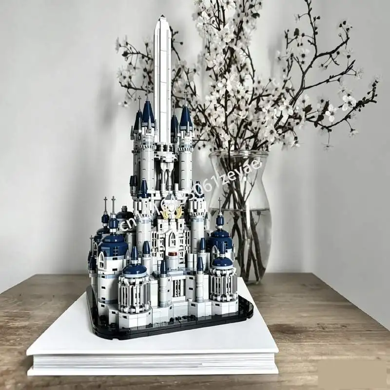 1533PCS Medieval Fantasy Royal Castle Moc Model Custom Puzzle Diy Creative Assembly Popular Collection Display Building Blocks