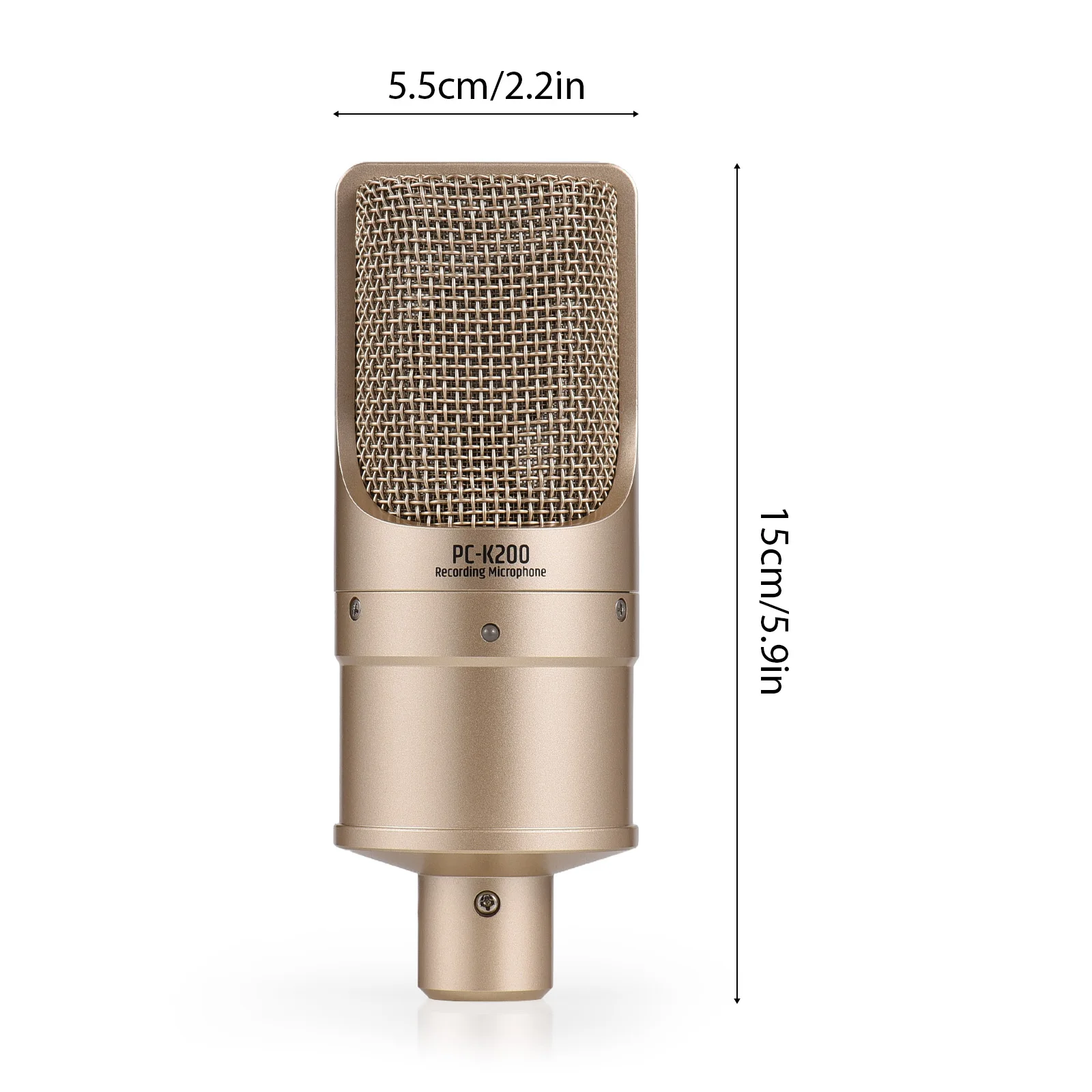 TAKSTAR PC-K200 Condenser Microphone for Live Singing Recording Podcasting Professional Recording Microphone XLR Connector
