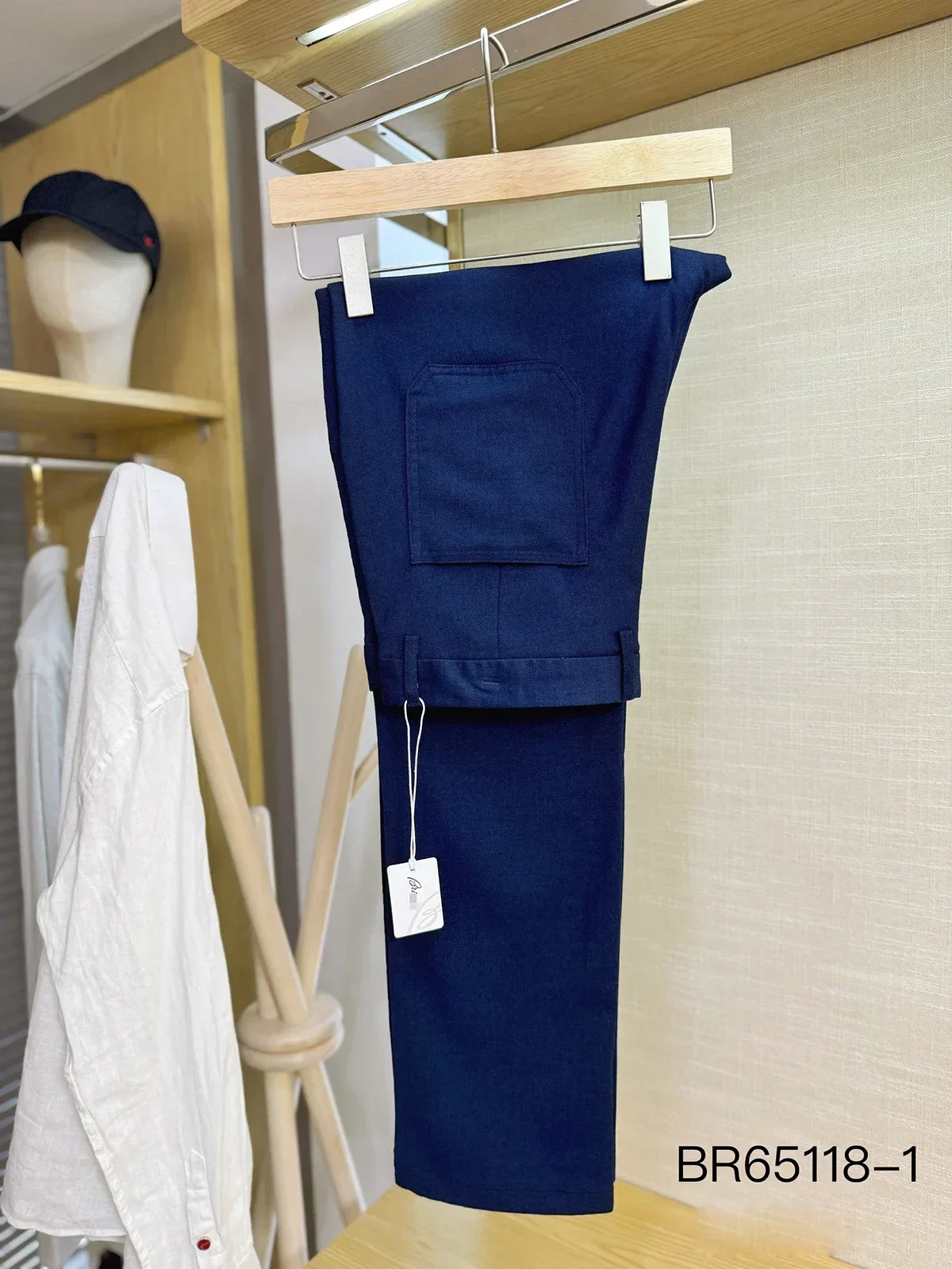 

BILLIONAIRE BLSK CPRTI Pants Cashmere 2025 Autumn Winter new Business Cotton Straight warm high-quality Big Size 31-40 Long Pant