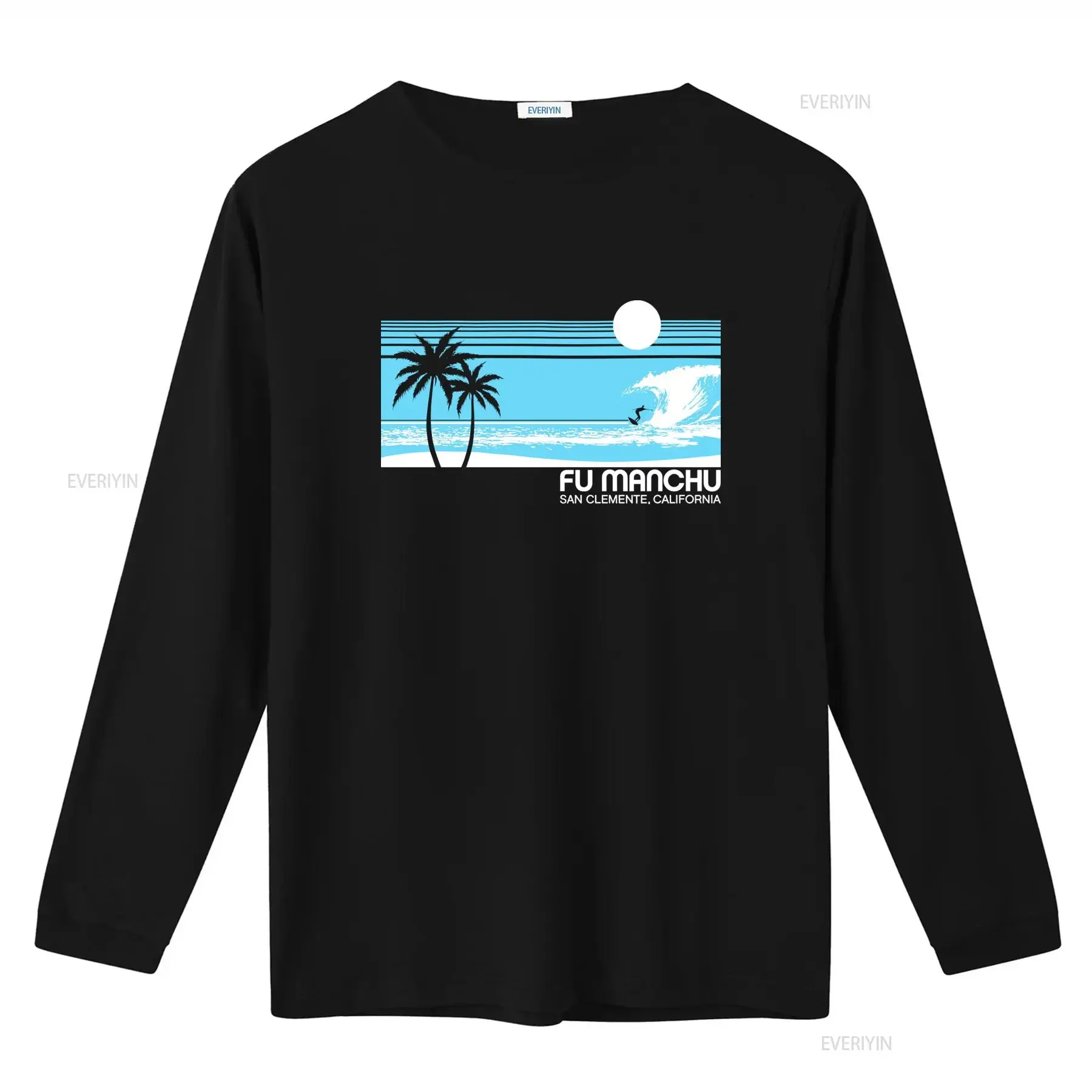 FU MANCHU San Clemente Surf T Shirt S M L XL New Official Hi Fidelity Merch Beach Palm Tree Wave Design vintage Washed fashion