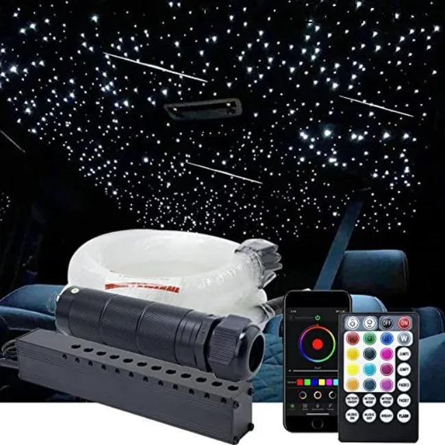 6W Meteor LED Starry Sky Projector Lamp DC12V Car Roof Ambient Light Starlight Headliner Ceiling Star Sky Decoration Light