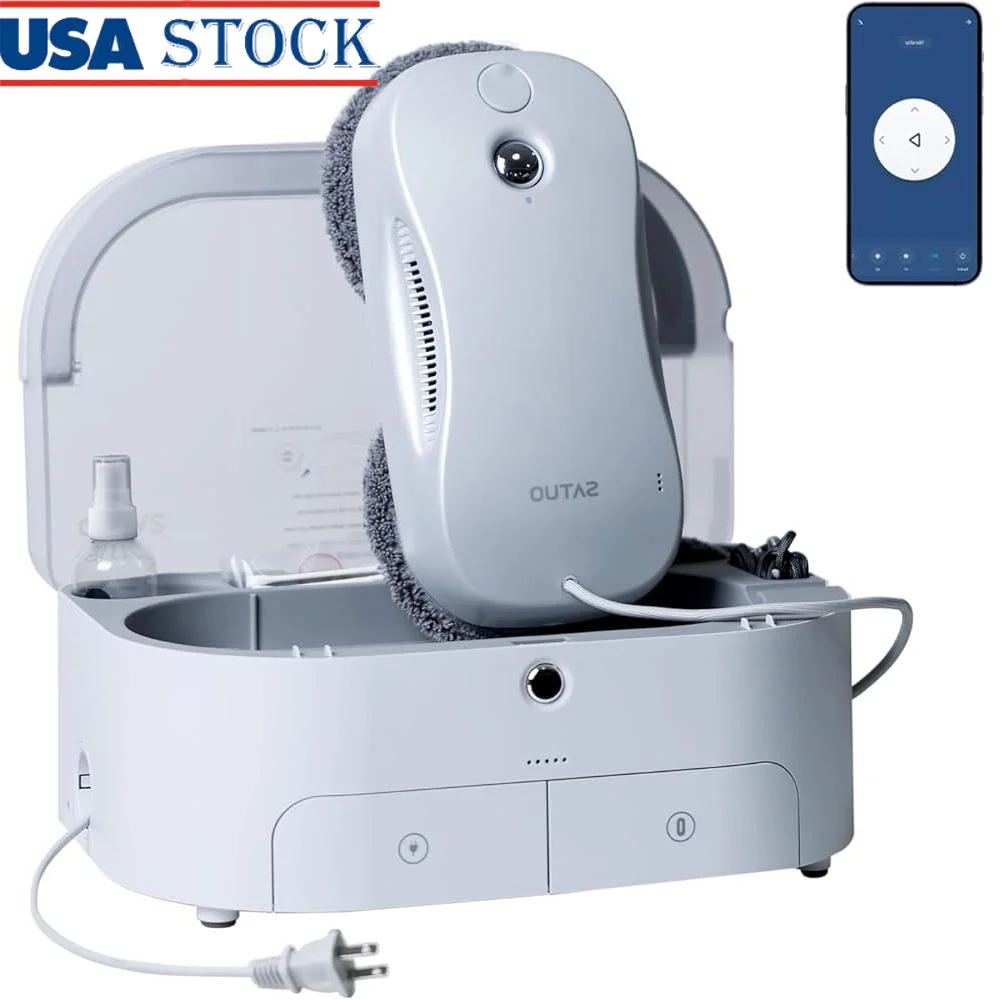 

Satuo S9PRO Window Cleaning Robot Automatic Intelligent Path Planning Stubborn Stains Edge Detection Portable Cleaning Station