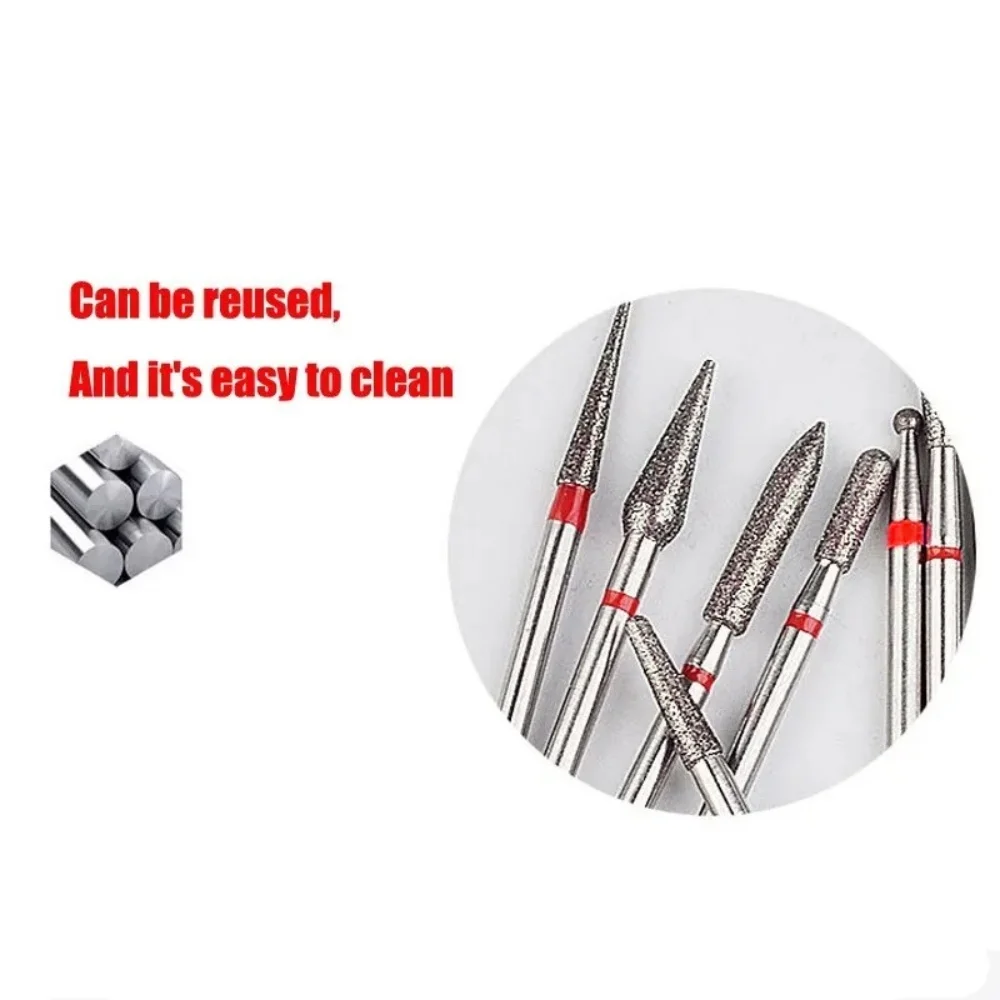 30-Piece Nail Drill Bit Set, Replacement Bits For Nail Drills, Suitable For Nail Shaping, Removing Nail Decorations image 6
