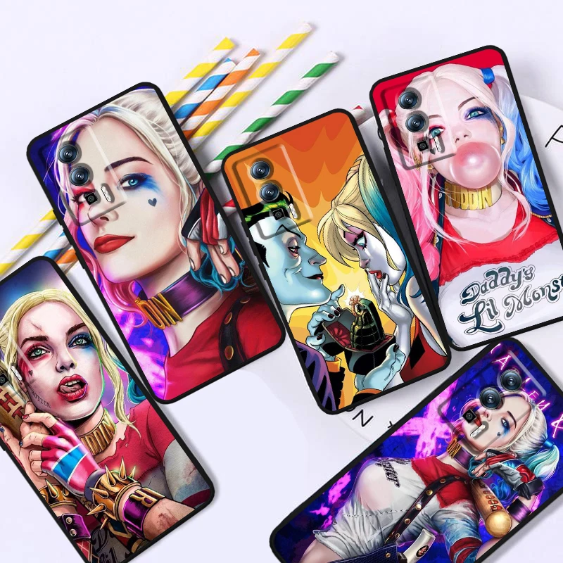 

Crazy H-Harley Q-Quinn Sexy For Xiaomi Redmi 9A 9C 9AT 10C 9 9T 10 12C 13C A3 12 K60 A1 K50 K40 5G Black Funda Phone Case