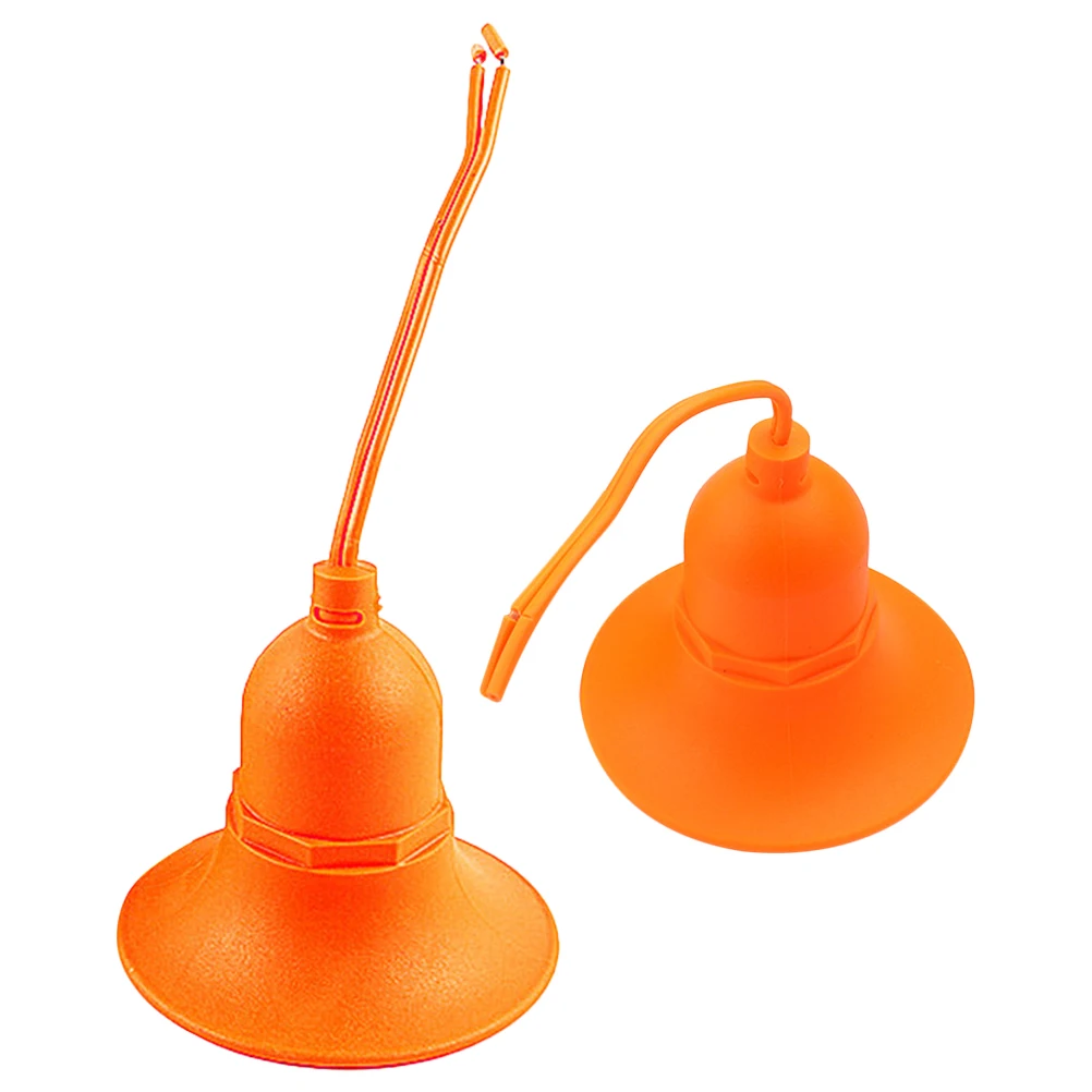

2pcs E27 Socket Waterproof Light Bulb Holder Outdoor Orange Soft Gel Screw Base LED Lamp Parts Corded Lamp Socket