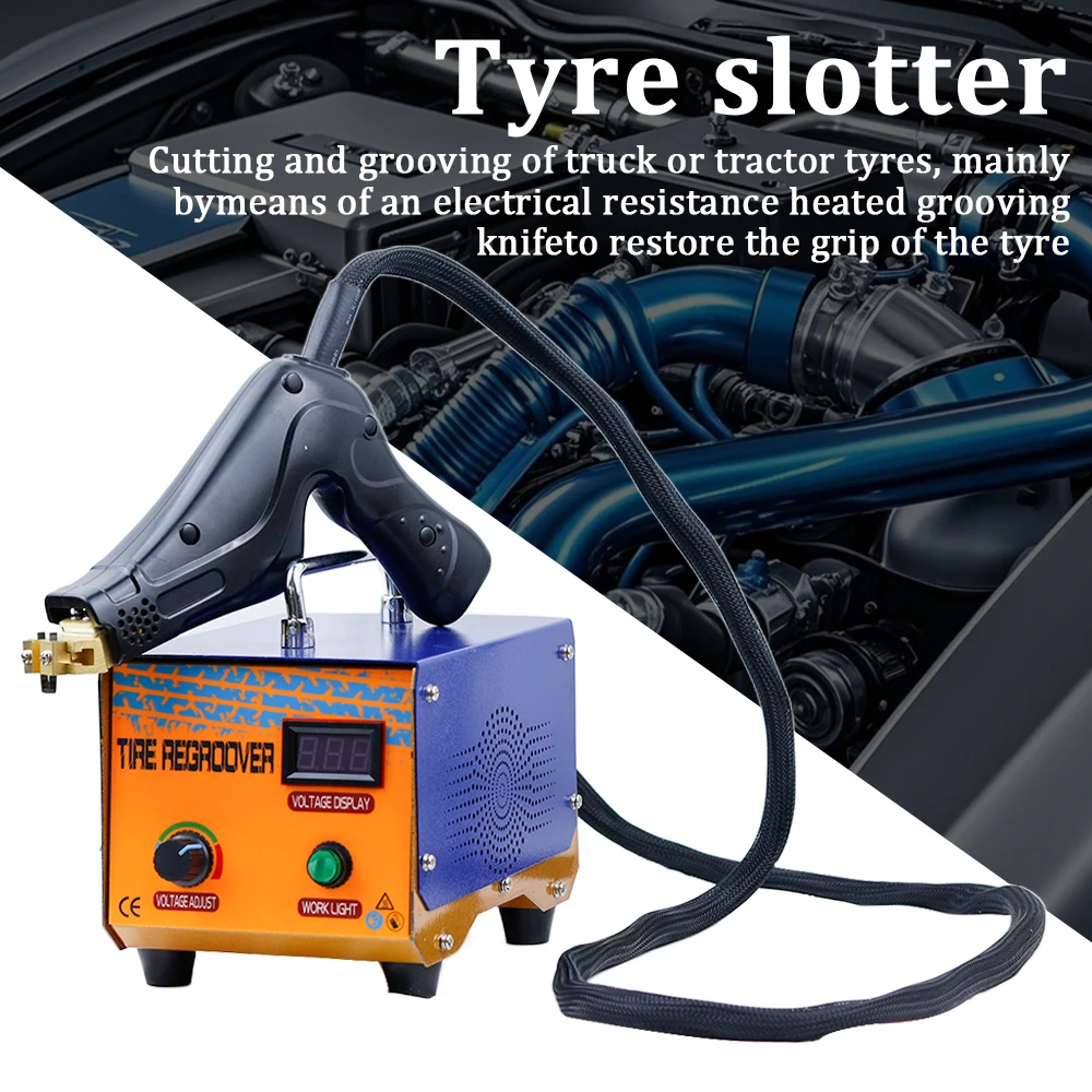 1KW Tire Groove Tool 1000W Rubber Tyres Regroover Machine Rubber Engraving Machine Electric Rubber Cutting Power Machine