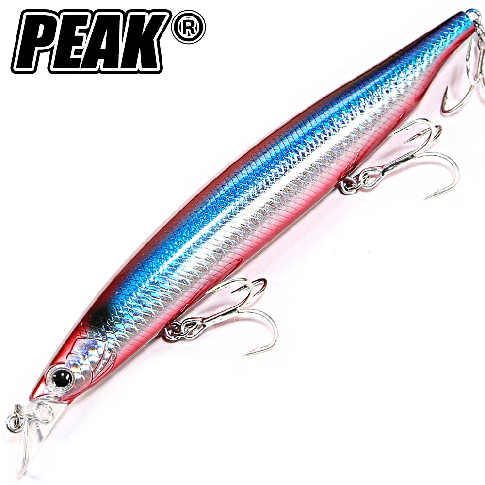 PEAK Fishing Lure Floating Minnow Saltwater Seabass Ultra Long Casting Large Hard Baits Jerkbait