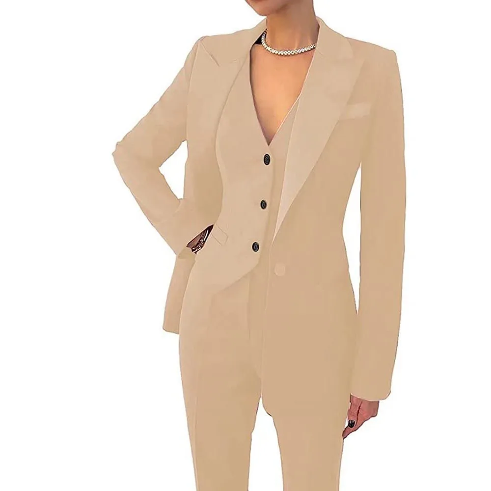 Customized Business Suits for Women, Classic 3 Piece Set, Women\'s Suit, Pant Sets, Work Office, Professional, Plus Size