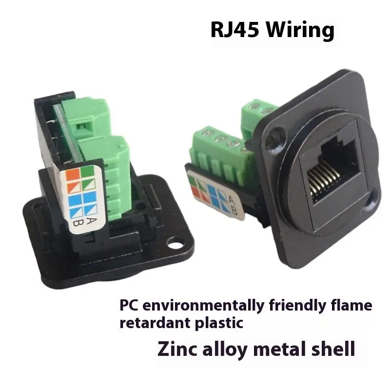 

CAT5E RJ45 Network Cable Socket Installation Module Shielded Solder-free Network Cable Extender Cat 5 Panel Connector - 1Pc ABS