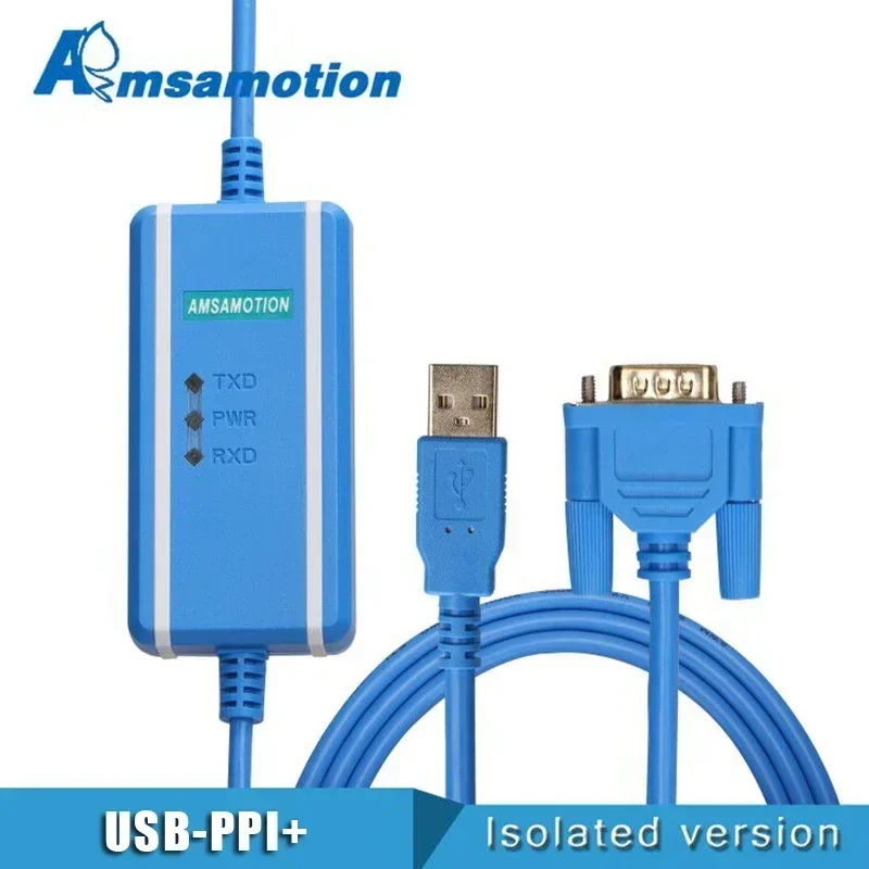 

Suitable for Siemens Programming Cable S7-200 PLC Communication Download Cable Data line USB-PPI+ Gold-plated Interface