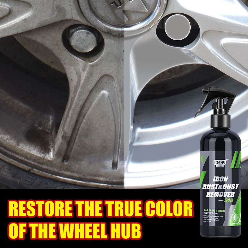 Multi Purpose Rust Remover Spray Metal Surface Car Maintenance for Wheel Cleaning Iron Powder Removal Large Capacity