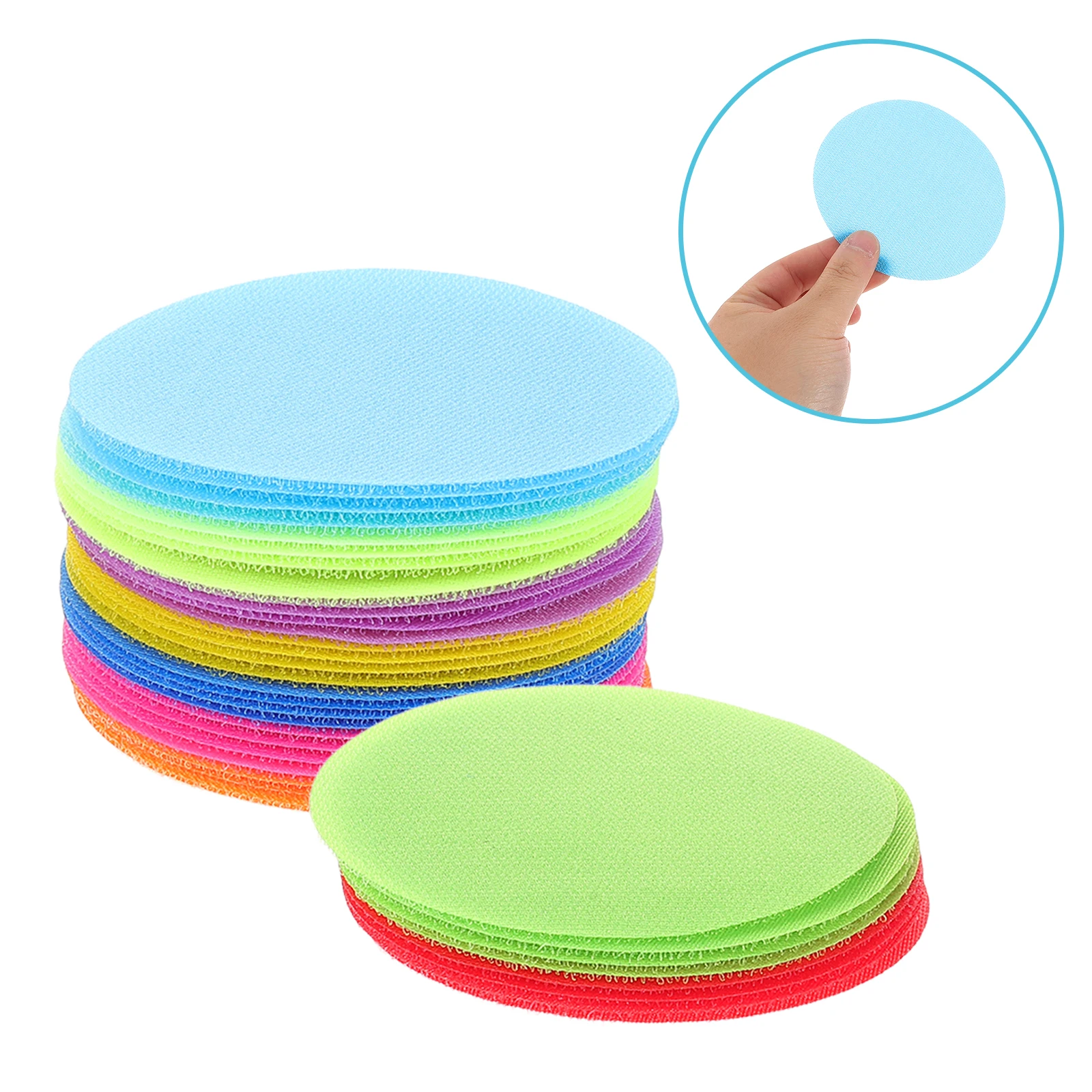 

36 Pcs Self Adhesive Floor Sticker Children's Training Positioning Stickers Rugs Carpet Dots for Classroom Nylon