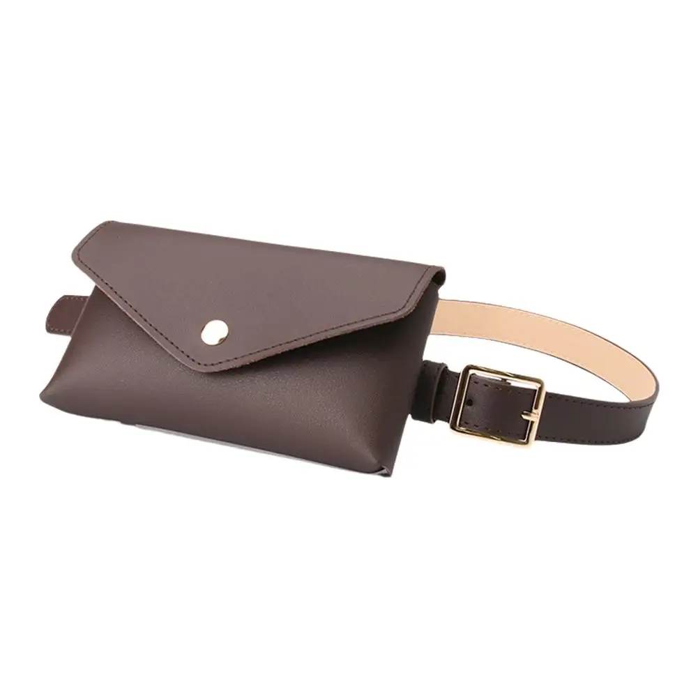 Neue Frauen Taille Taschen PU Leder Fanny Pack Brust Tasche frauen Gürtel Mode Pin Schnalle Dünnen Gürtel Tasche – Detail 25