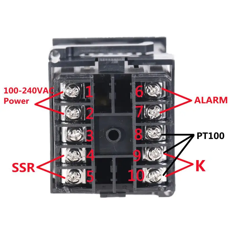 디지털 PID 온도 컨트롤러 REX-C100 REX C100 온도 조절기 + 40DA SSR 릴레이 + K 열전대 1m 프로브 RKC