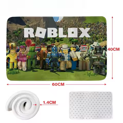 Game Peripheral Roblox Cool Small Carpet for House Bedroom Decoration Kitchen Bath Super Absorbent Rug Carpet Foot Non-slip
