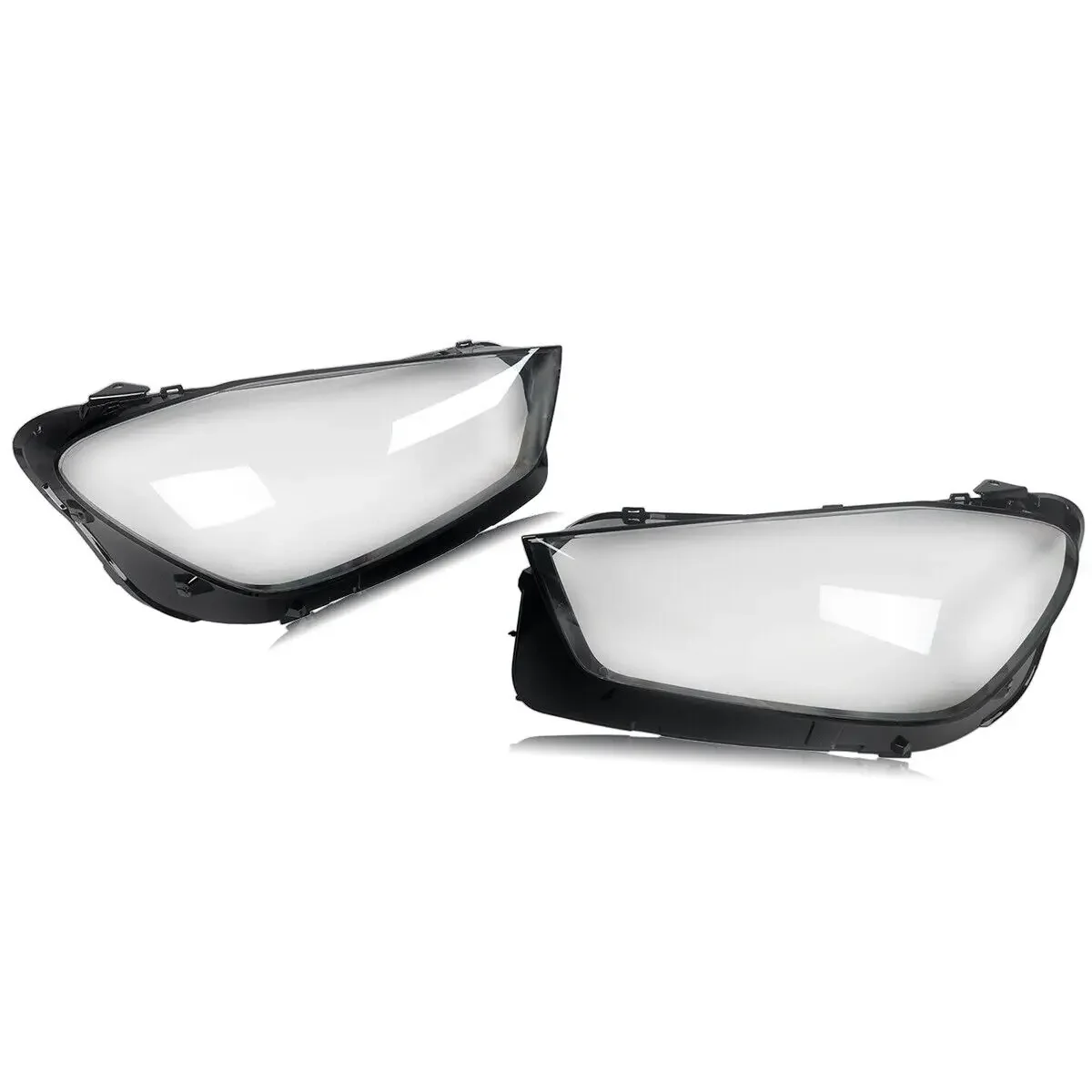 Pair Headlight Lens Clear Cover For Mercedes-Benz GLE W167 GLE63 2020-2022