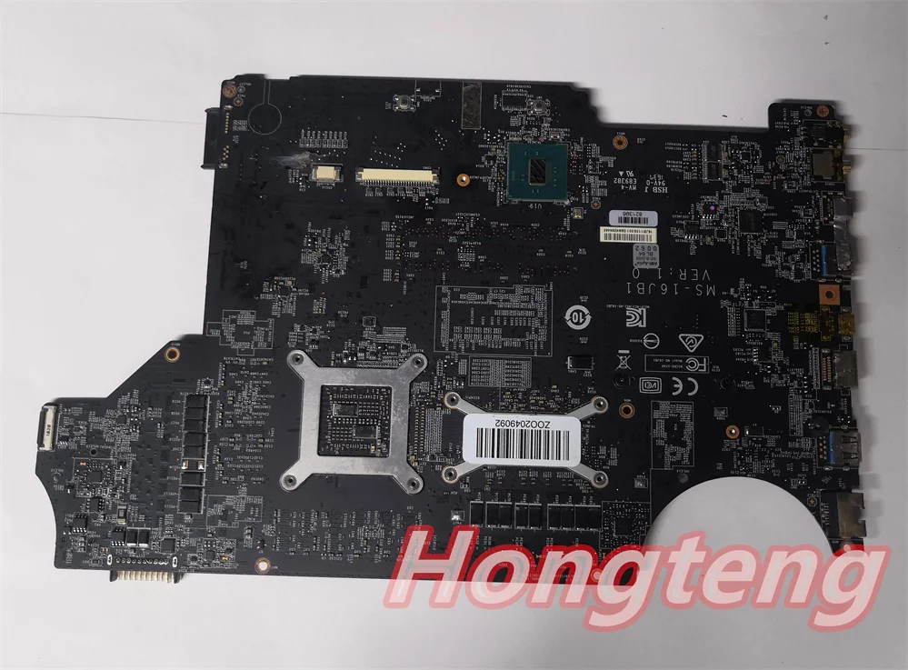MS-16JB1 REV:1.0 16JB1 MS-179B1 I7-6700HQ/I7-7700HQ GTX1060M Scheda madre per MSI GE62VR GP62MVR 6RF GE72VR 6RF/7RF