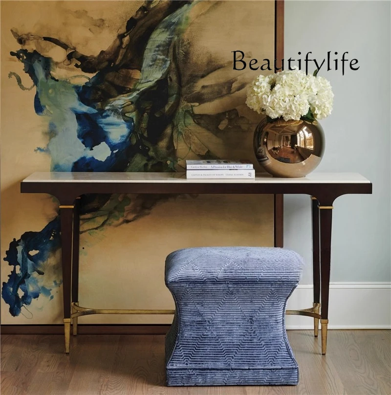 

American Light Luxury Entrance Platform French Simple Marble Light Luxury High Sense Designer Fashion