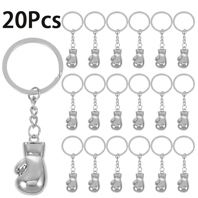 

20Pcs Boxing Glove Style Key Holder Car Accessories Key Chain Boxing Shape Key Ring Keychain Metal Hanging Pendant