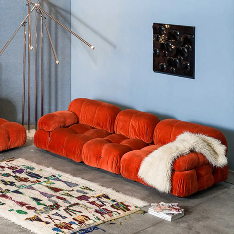 

Диван во французском кремовом стиле для гостиной, бесплатный комбинированный модуль, диван-хамелеон