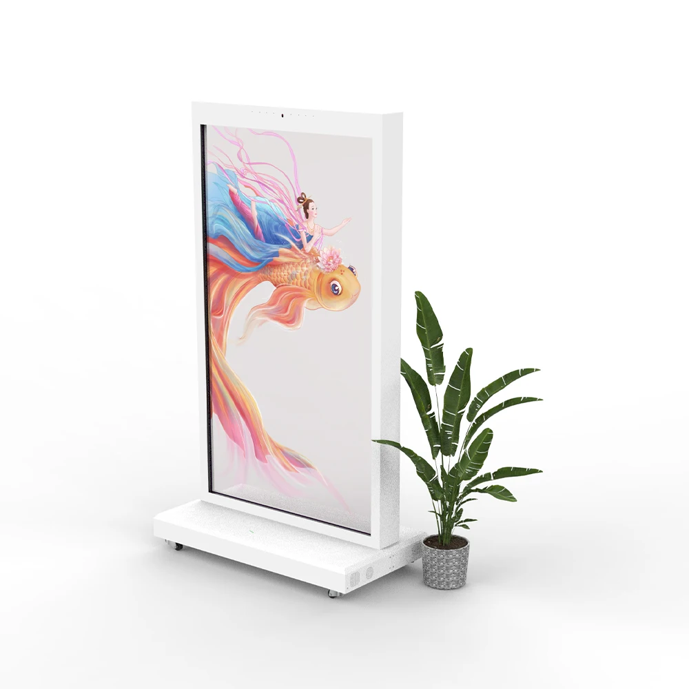 77 inch OLED transparant scherm 2160x3840 120Hz anti-reflectie lift winkelcentra onderwijs welkomstdisplays luchthavens