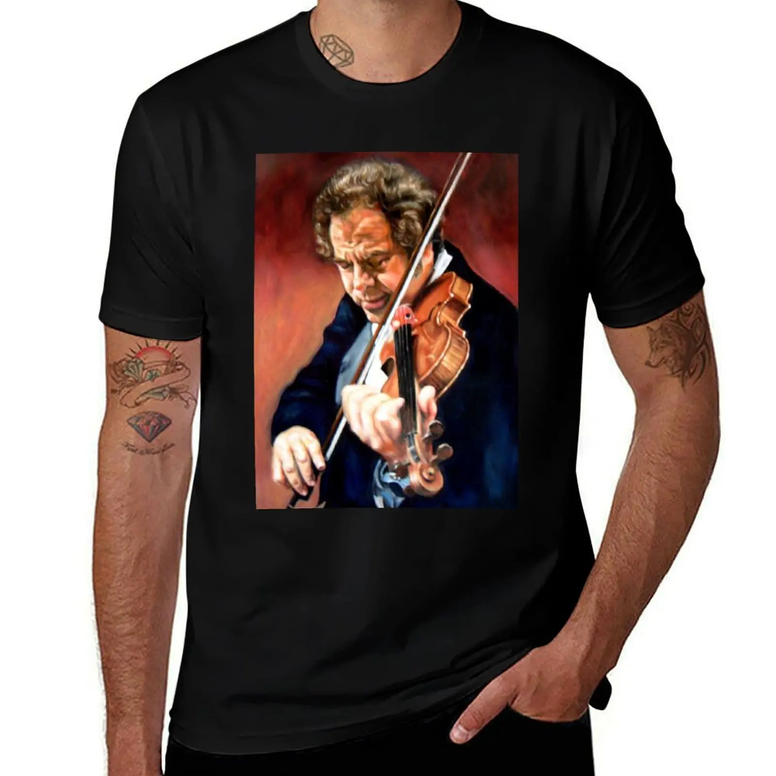 

portrait of Itzhak Perlman T-Shirt funny costumes Blouse luxury t-shirt vintage clothes designer t shirt men