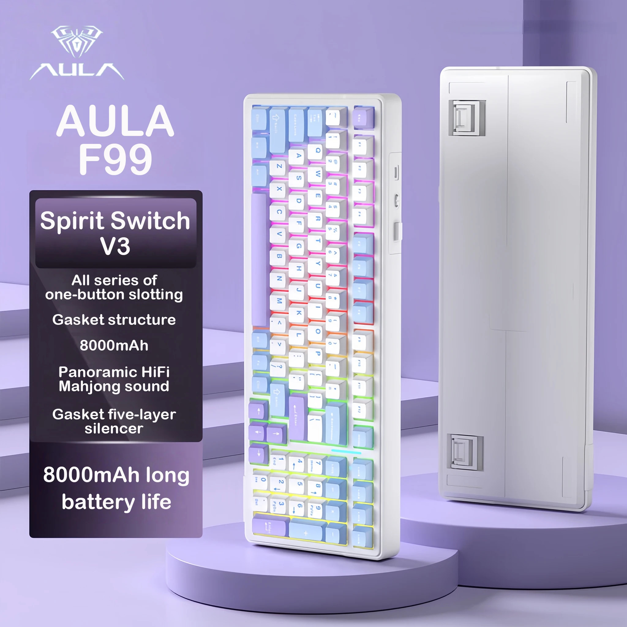 AULA F99 Tri-Mode Hot-Swap Mechanical Keyboard image