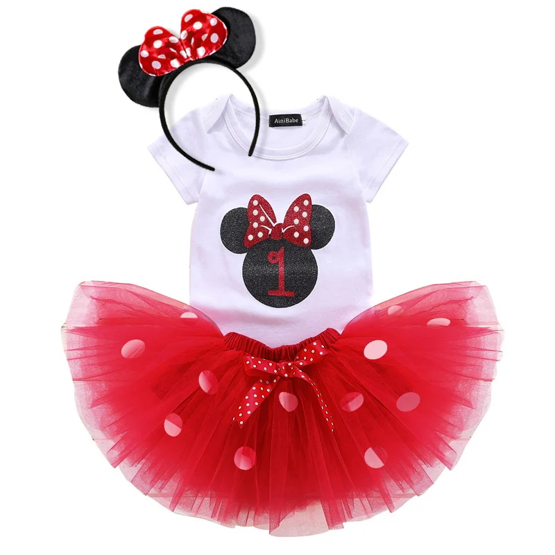 1 Year Girl Baby Birthday Dress Summer Costume Kids Baby Clothes Infant Christening Dresses For Toddler Girls Outfits