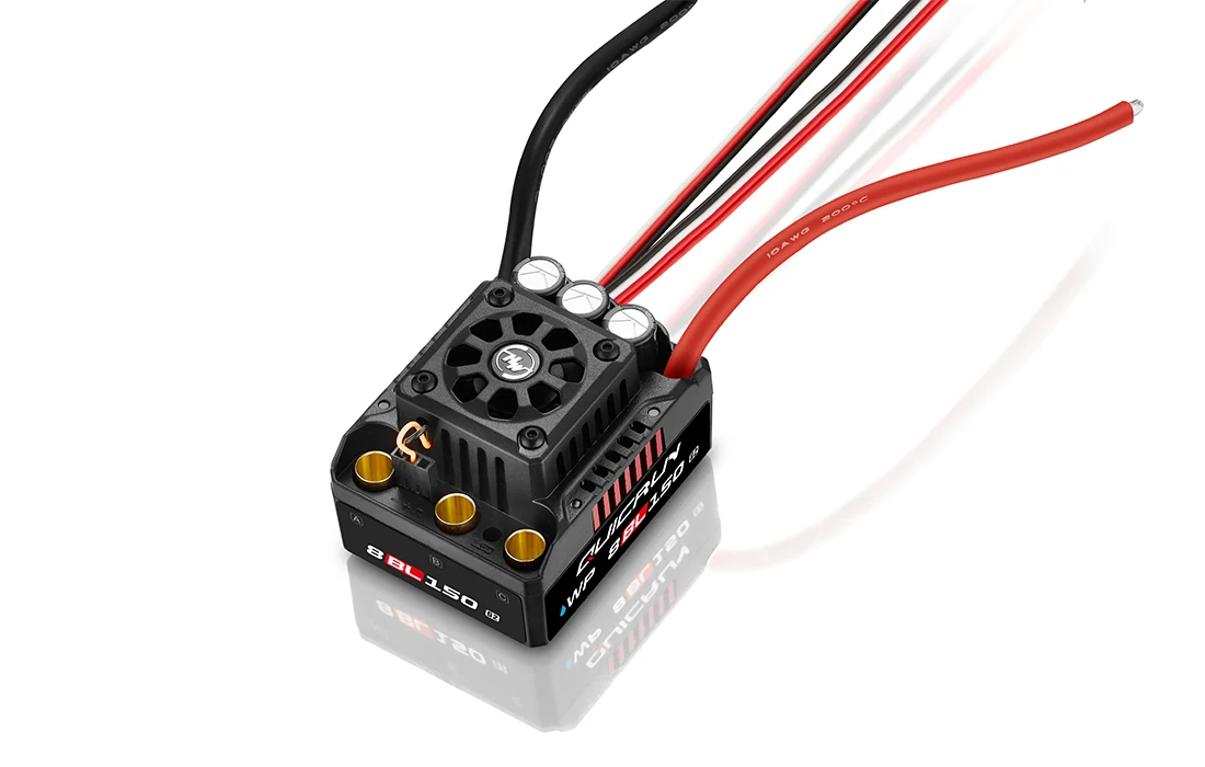 HOBBYWING-CONTROLADOR DE VELOCIDAD ESC QuicRun WP 8BL150 G2 3-6S, impermeable, sin escobillas, sin sensor, para 1/8th Truck, Monster Truck