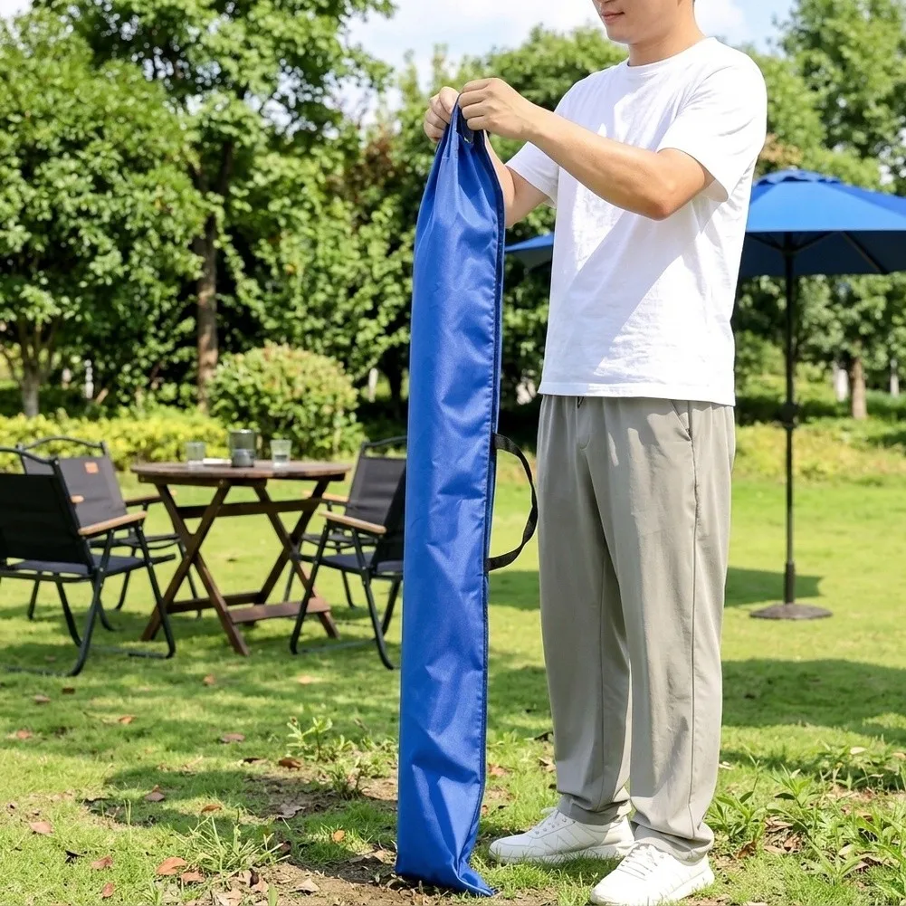 2pcs Oxford Patio Umbrella Storage Bag With Drawstring, Waterproof Beach Umbrella Cover Sleeve For Outdoor Camping Garden