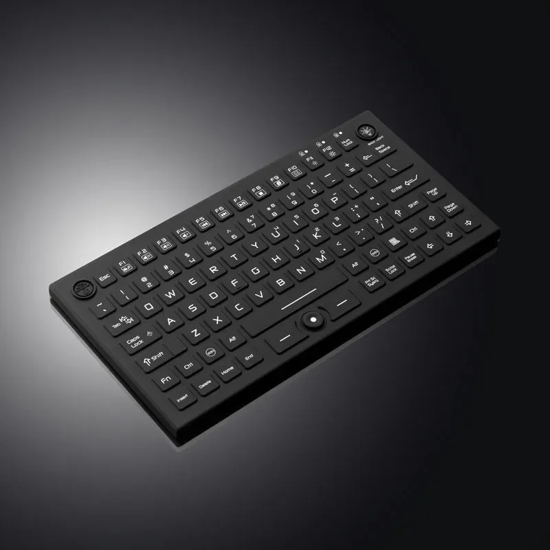 Imagem -02 - Teclado Médico Compacto do Silicone com Ponteiro do Rato Ip68 Impermeável Industrial
