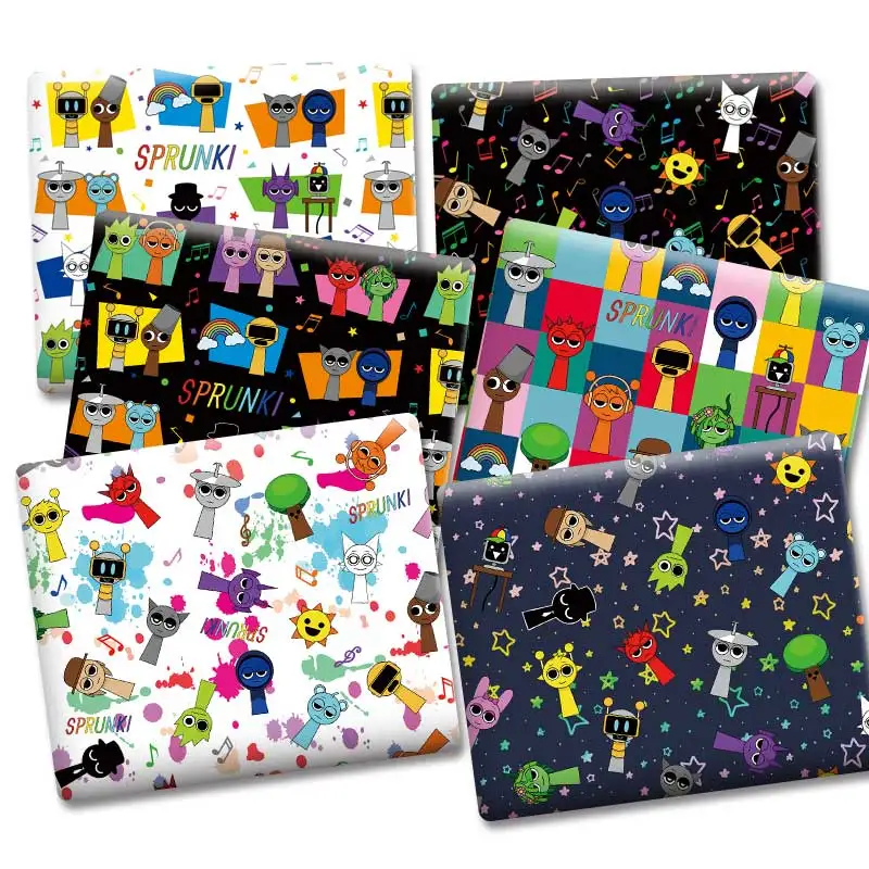 

Cartoon DIY fabric,140x50CM,patchwork weave, cloth, curtains, polyester-cotton blended fabric,Handmade fabric