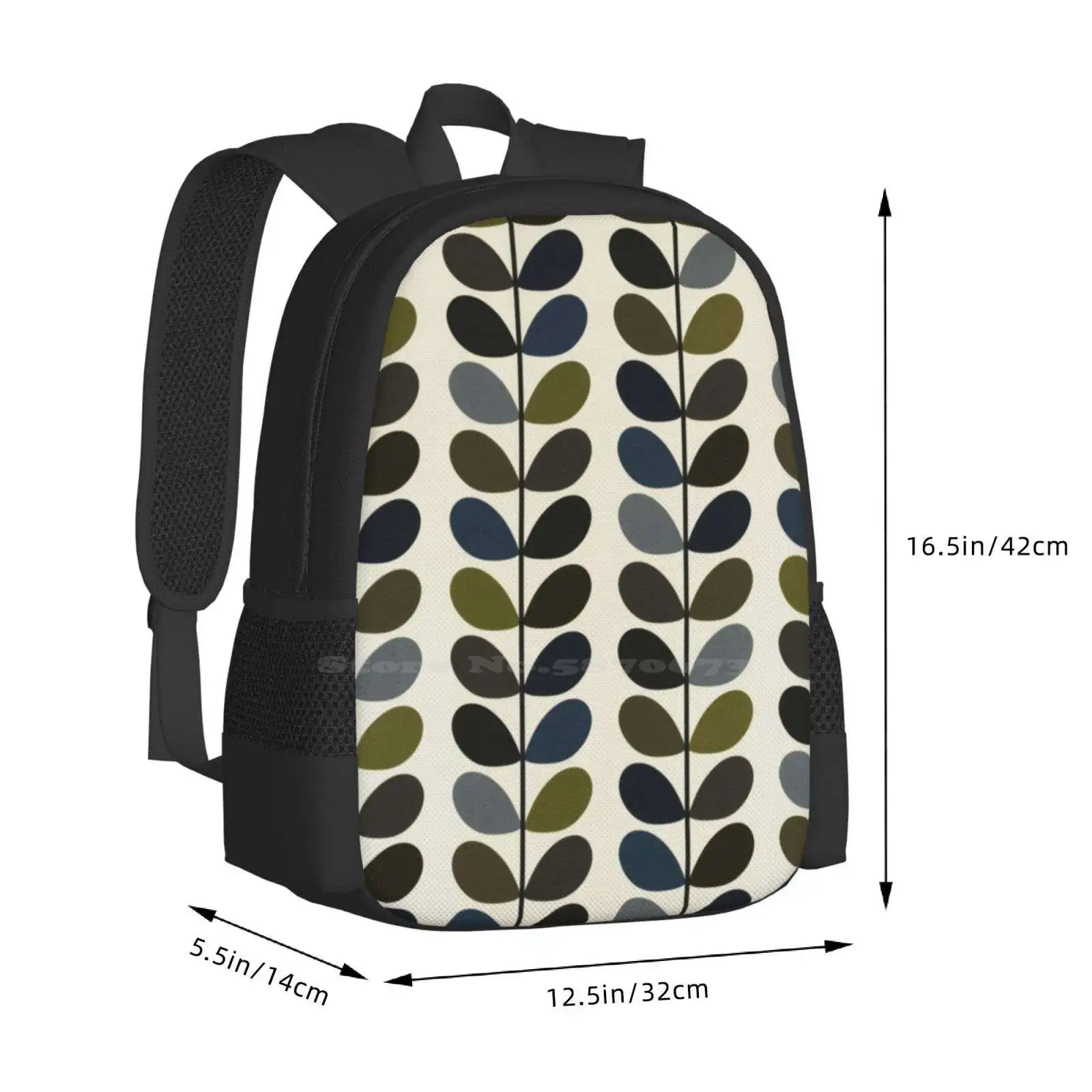 حقيبة ظهر Orla Kiely متعددة الجذع للرجال والنساء والفتيات المراهقات Orla Kiely 1960s Orla Kiely Retro Orla Kiely Vintage Orla Kiely