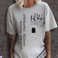 The Rose T shirt Kpop Gift Unisex Blackrose Merch Woosung Dojoon Jaehyeong Hajoon Gift Rosarium Dawn to Dusk Dual Red Lyrics Tee