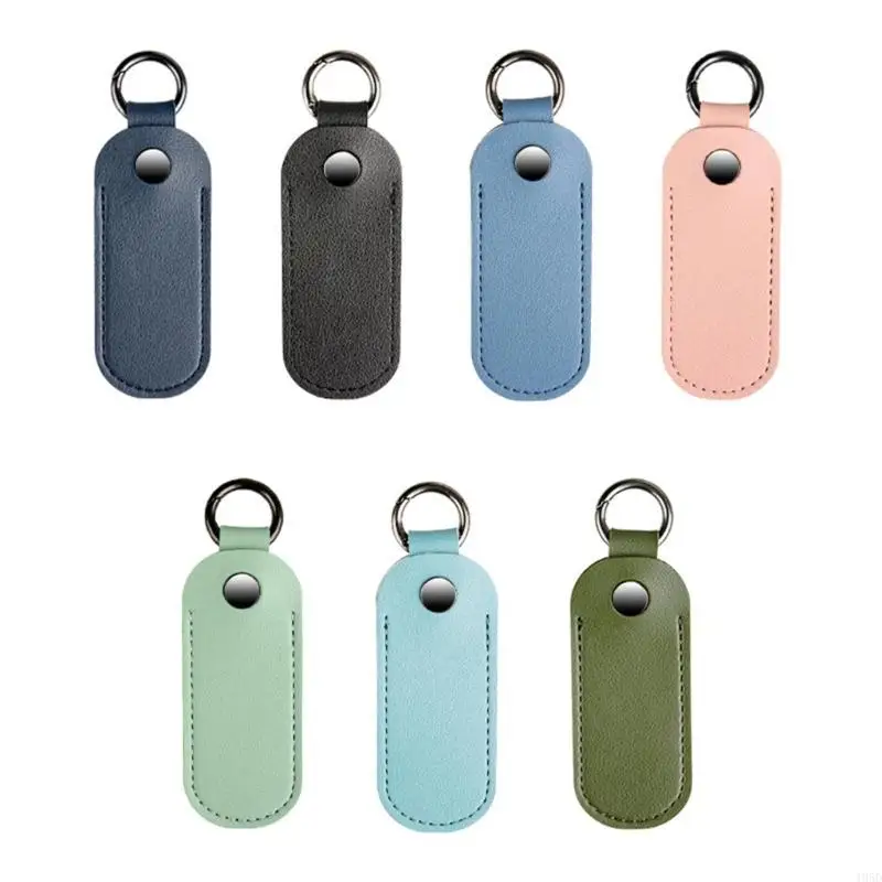 

Чехол для флэш-накопителя USB, кожаный пылезащитный чехол из микрофибры с металлической застежкой-брелком, дополнительный цвет