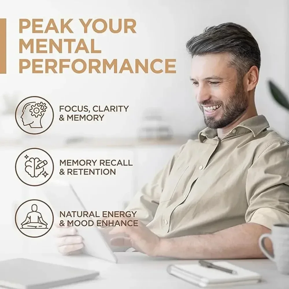 30 Patches Advanced Mushroom Complex Transdermal Patches for Brain Memory Focus Immune Support Lions Mane-Reishi-Cordyceps