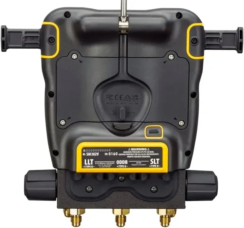 Fieldpiece Man pendingin nirkabel Manifold dengan pengukur vakum -- pengukur udara/pendingin Digital untuk