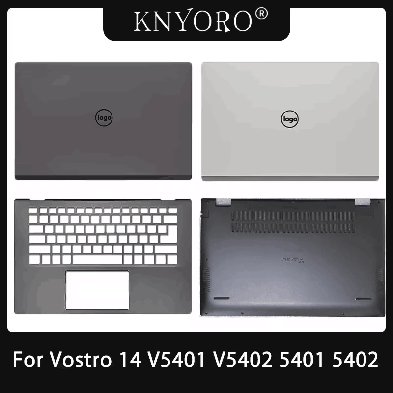 

For DELL Vostro V5401 V5402 V5405 Laptop LCD Back Cover Front Bezel Hinegs Palmrest Top Case 02H8GP 0RJ4V9 Gray Silver Cover