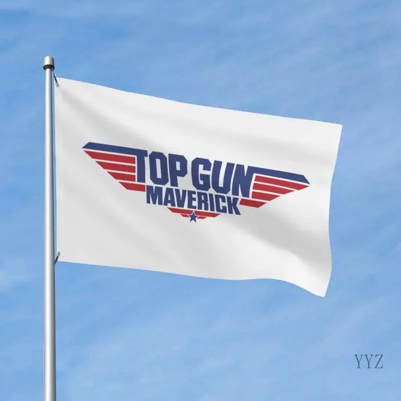 Top Gun Simple Maverick Flags Double Sided Outdoor Banner 80s Movies Polyester Home Room Dorm Wall Decor 3x5 FT