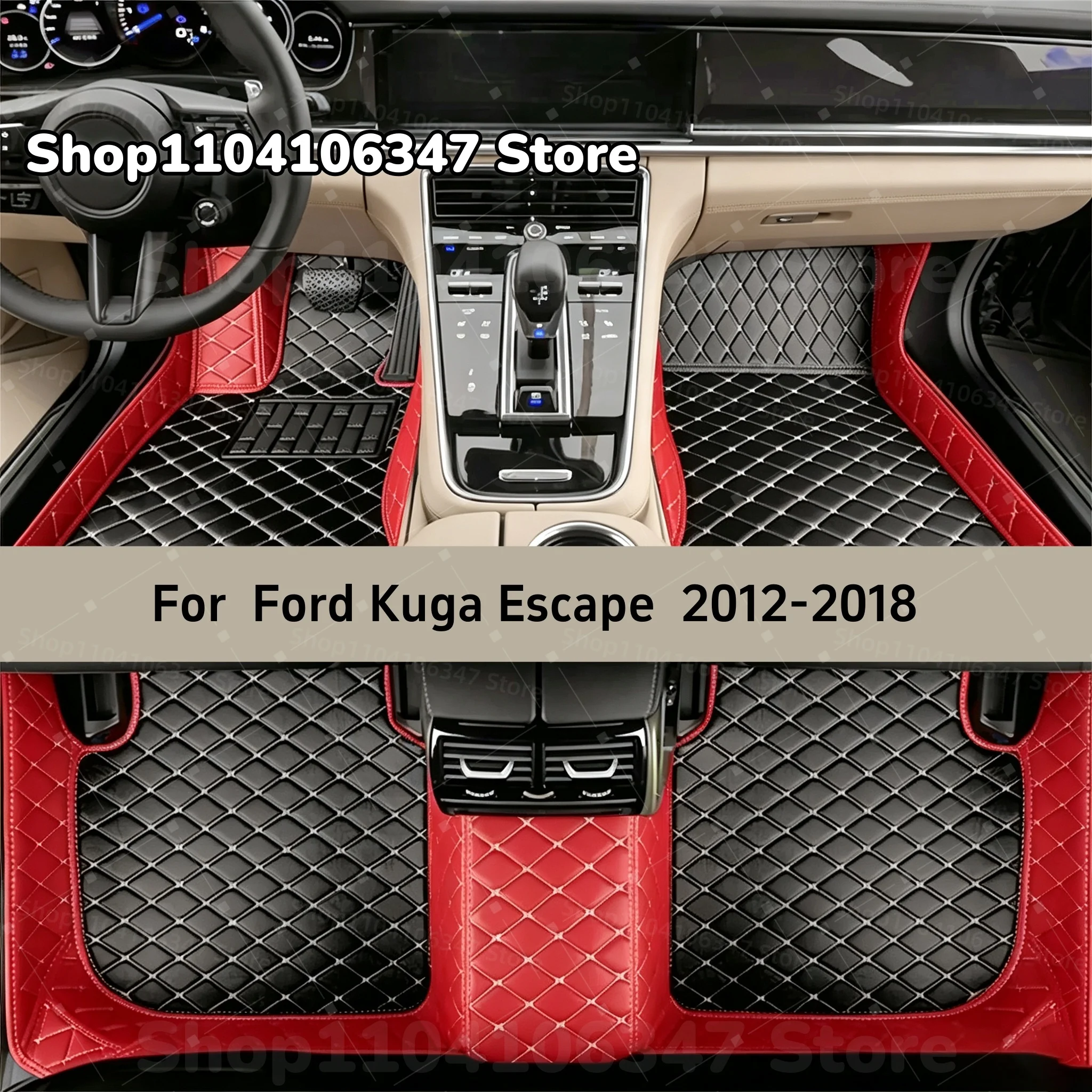 Car Floor Mats Fit For Ford Kuga Escape 2018 2017 2016 2015 2014 2013 2012 Custom Car Mat Auto Mats Carpets