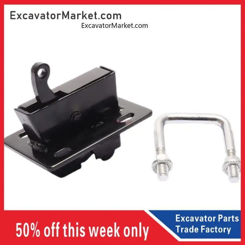 For Doosan Daewoo 55 60 80 220-5 Excavator 225-7 Door lock U-shaped buckle reverse buckle lock cable High quality